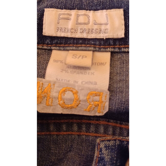 FDJ French Dressing Jean Jacket Women's S/P Embroidered Line Dancing Cowgirl - Picture 7 of 8